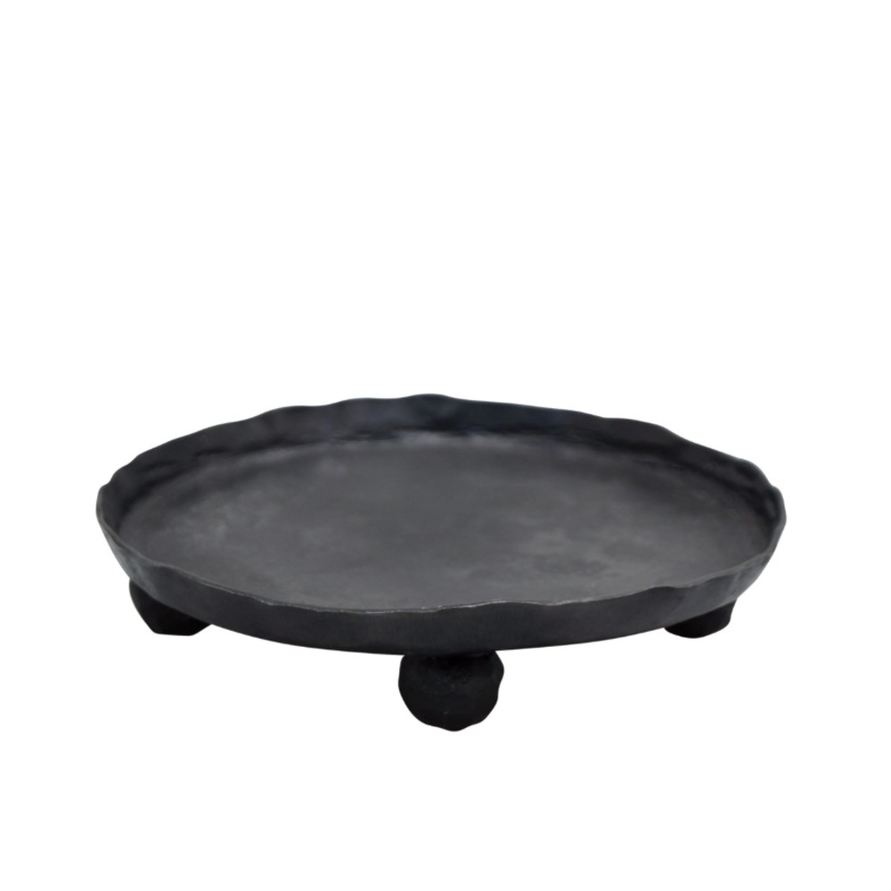 Blacksmith Forged Iron Candle Pillar Plate